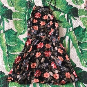 Abercrombie Floral High Neck mini dress (XS)
